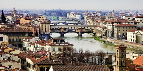 Framed Ponte Vecchio, Florence Print