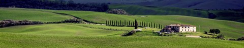 Framed villa in Tuscany Print