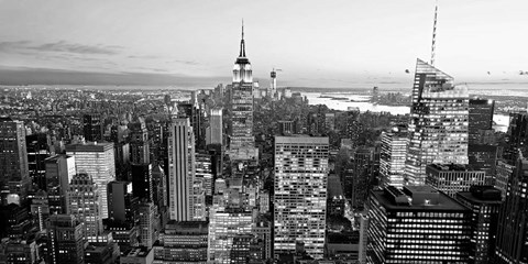 Framed Aerial View of Manhattan, NYC 1 Print