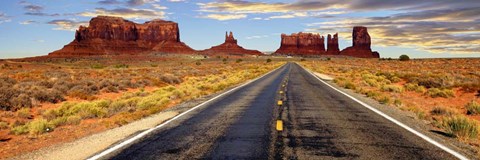 Framed Road to Monument Valley, Arizona Print