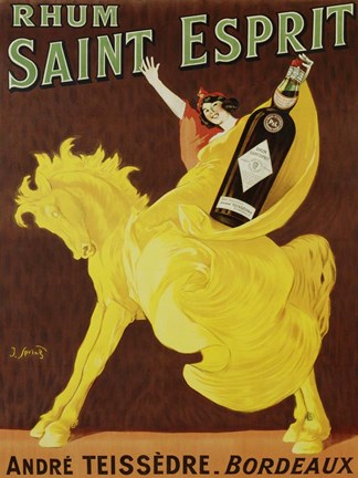 Framed Rhum Saint Esprit, 1919 Print