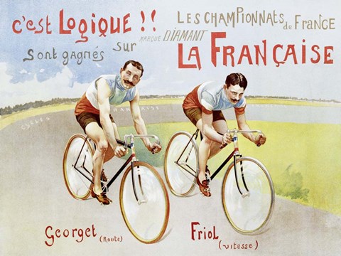 Framed Cycles Diamant, 1906 Print