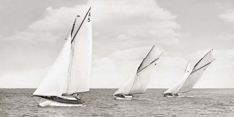 Framed Sloops Racing, 1926 Print
