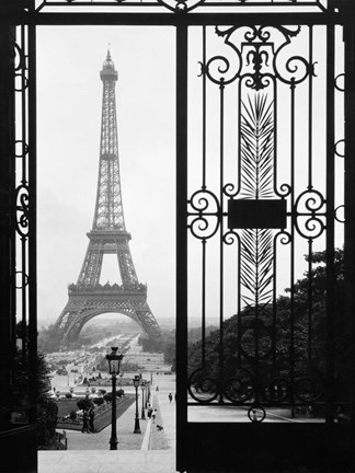 Framed Eiffel Tower from the Trocadero Palace, Paris Print