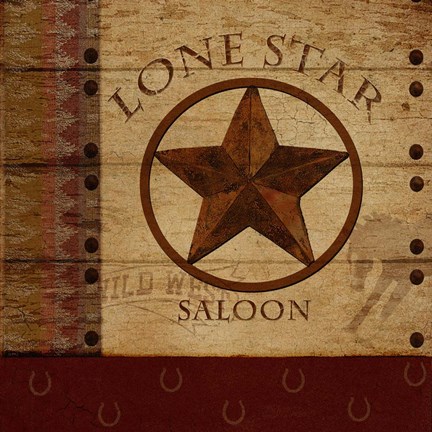 Framed Lone Star Print