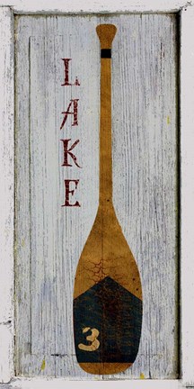 Framed Lake Oar Print