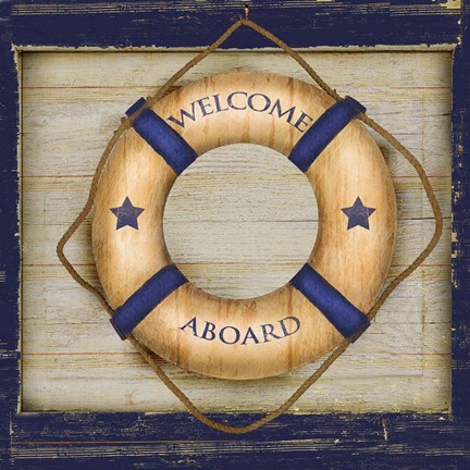 Framed Welcome Aboard Print