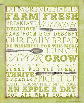 Framed Farm Fresh Typography Print