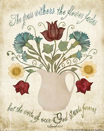 Framed Flower Fades Print