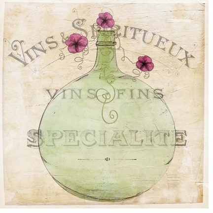 Framed Vin de Beaurdeaux Print