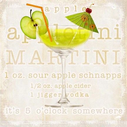 Framed Appletini Print