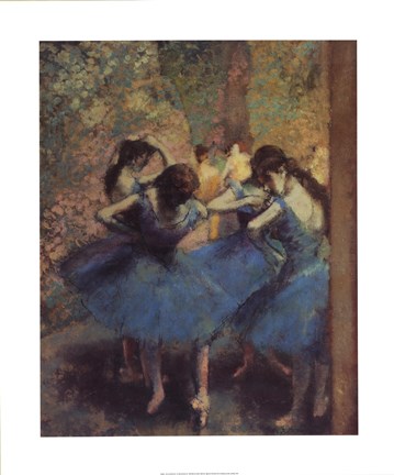 Framed Blue Dancers Print