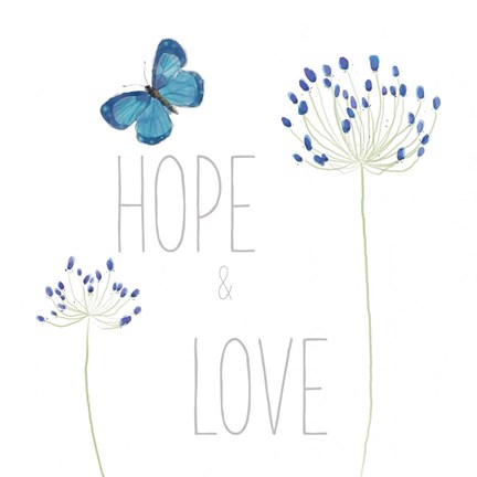 Framed Hope and Love Print