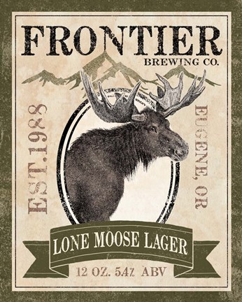 Framed Frontier Brewing II Print