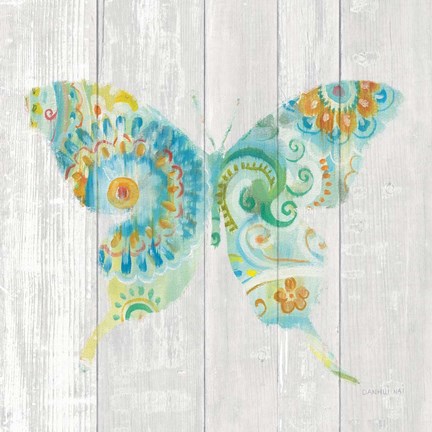 Framed Spring Dream Paisley IX Print