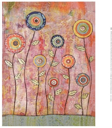 Framed Circle Garden Print