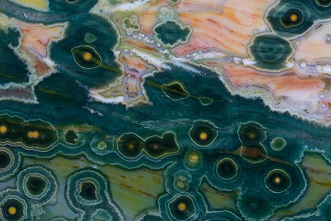 Framed Ocean Jasper from Madagascar 3 Print