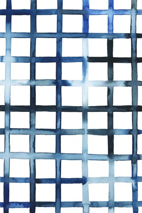 Framed Watercolor Bleed Pattern II Print