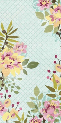 Framed Sangria Garden II Print