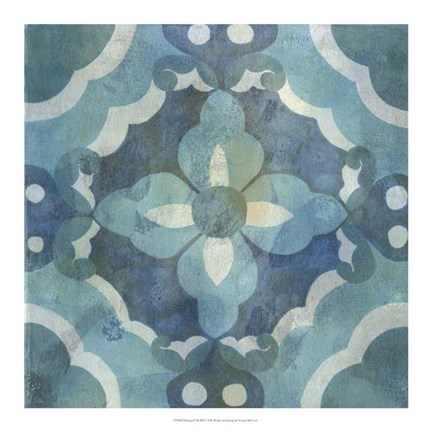 Framed Patinaed Tile III Print