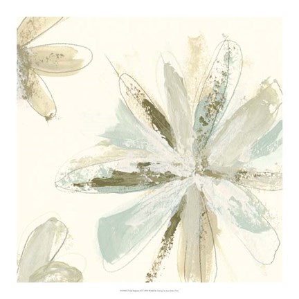 Framed Floral Impasto II Print