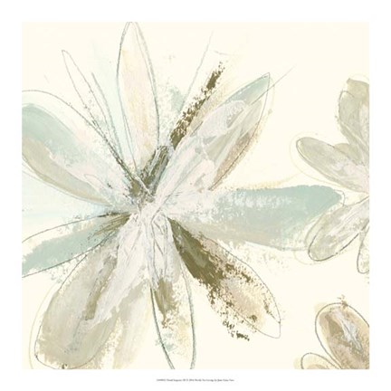 Framed Floral Impasto III Print