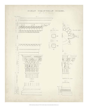 Framed Greek &amp; Roman Architecture II Print