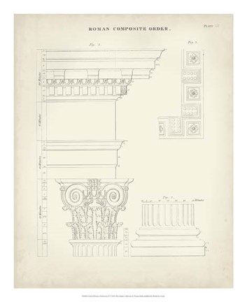 Framed Greek &amp; Roman Architecture IV Print