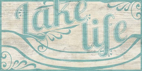 Framed Lake Life I Print