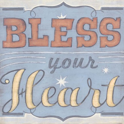 Framed Southern Sentiments II Print