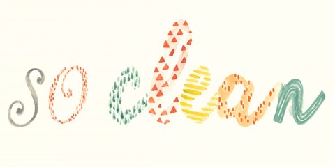 Framed Fresh &amp; Clean II Print