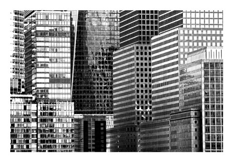 Framed Metro Image 1148 (b/w) Print