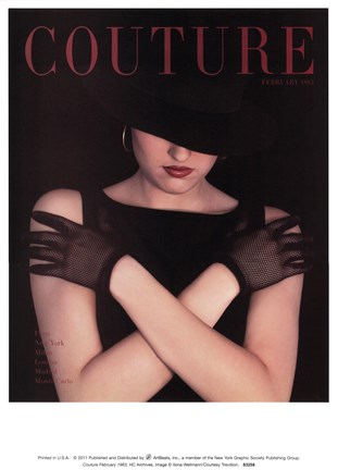 Framed Couture February 1963 Print