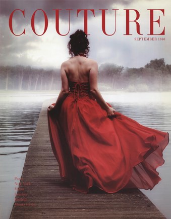 Framed Couture September 1960 Print