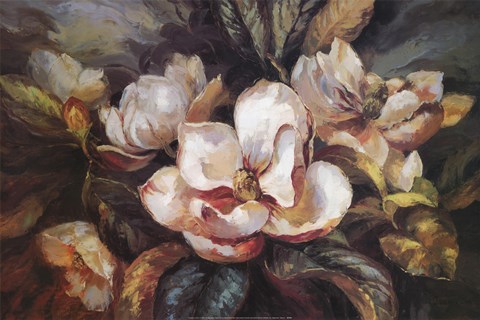 Framed Magnolias Print