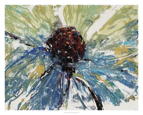 Framed Blue Splash II Print