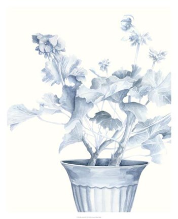 Framed Blue Geranium II Print