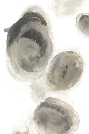 Framed Water Stones I Print