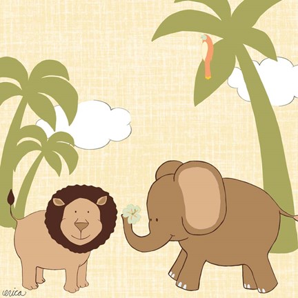 Framed Baby Jungle IV Print