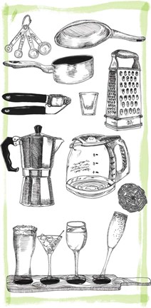 Framed Kitchen Display I Print