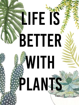 Framed Plant Love III Print