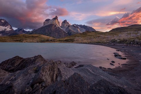 Framed Paine Towers 03 Print