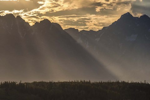 Framed Mountain Light Print