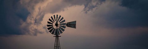 Framed Windmill Top Print