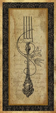 Framed Adriana Fork Print