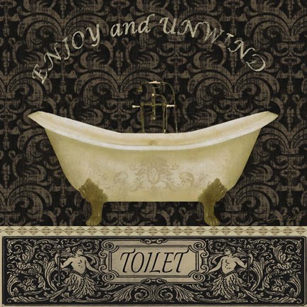 Framed Bath II Print