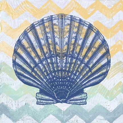 Framed Chevron Shell Print