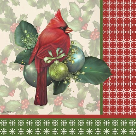 Framed Holly &amp; Berries 5 Print