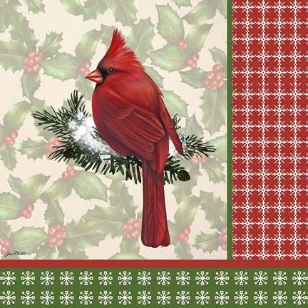 Framed Holly &amp; Berries 6 Print