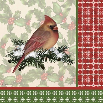 Framed Holly &amp; Berries 7 Print